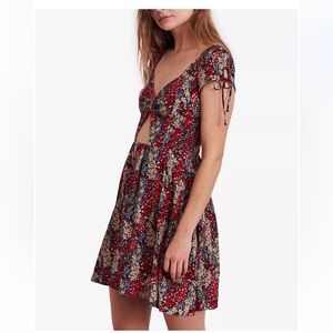 Free People Miss Right Cutout Skater Dress Size XS